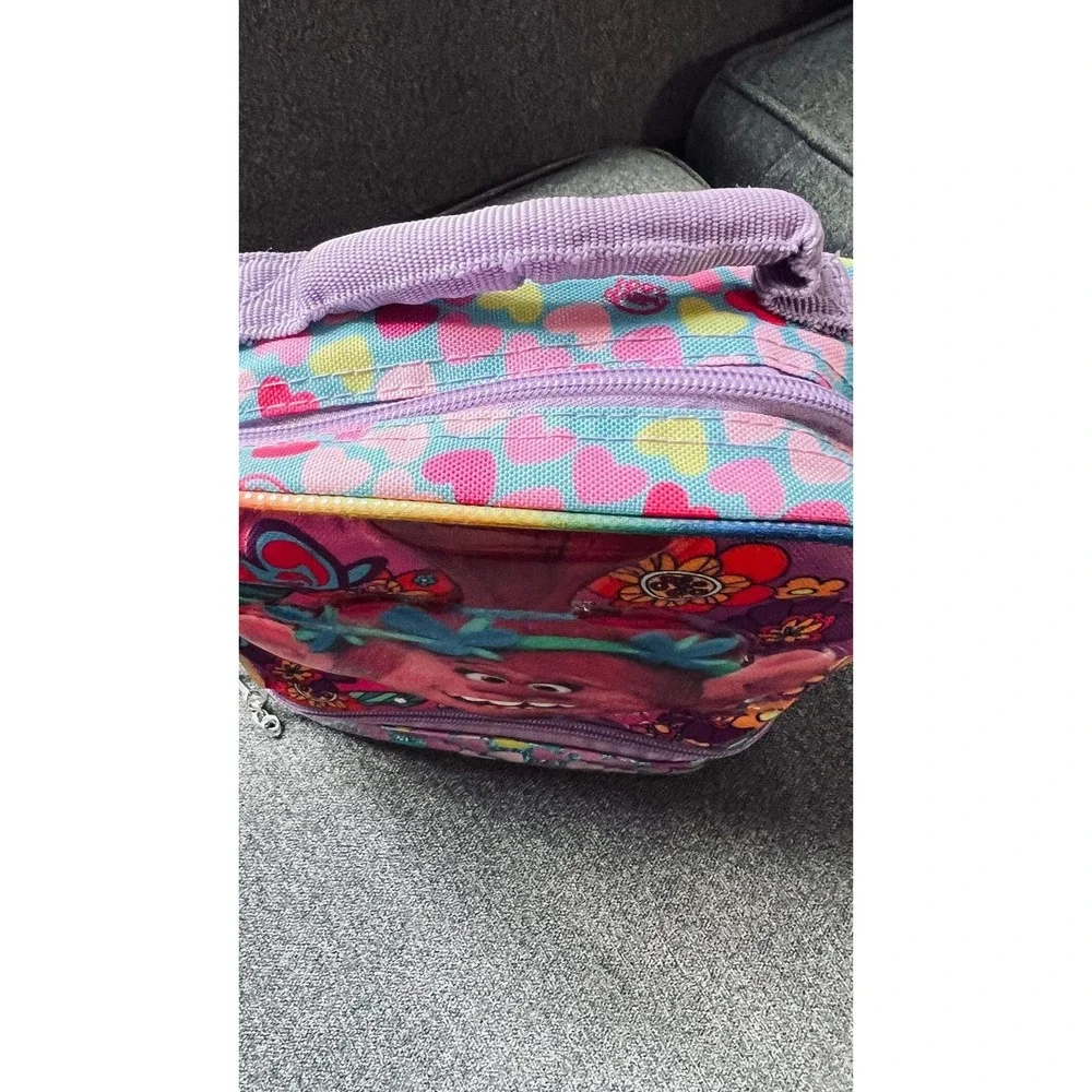 Dreamworks Trolls Lunch Bag Kids One Size Purple Poppy Dual lunch bag